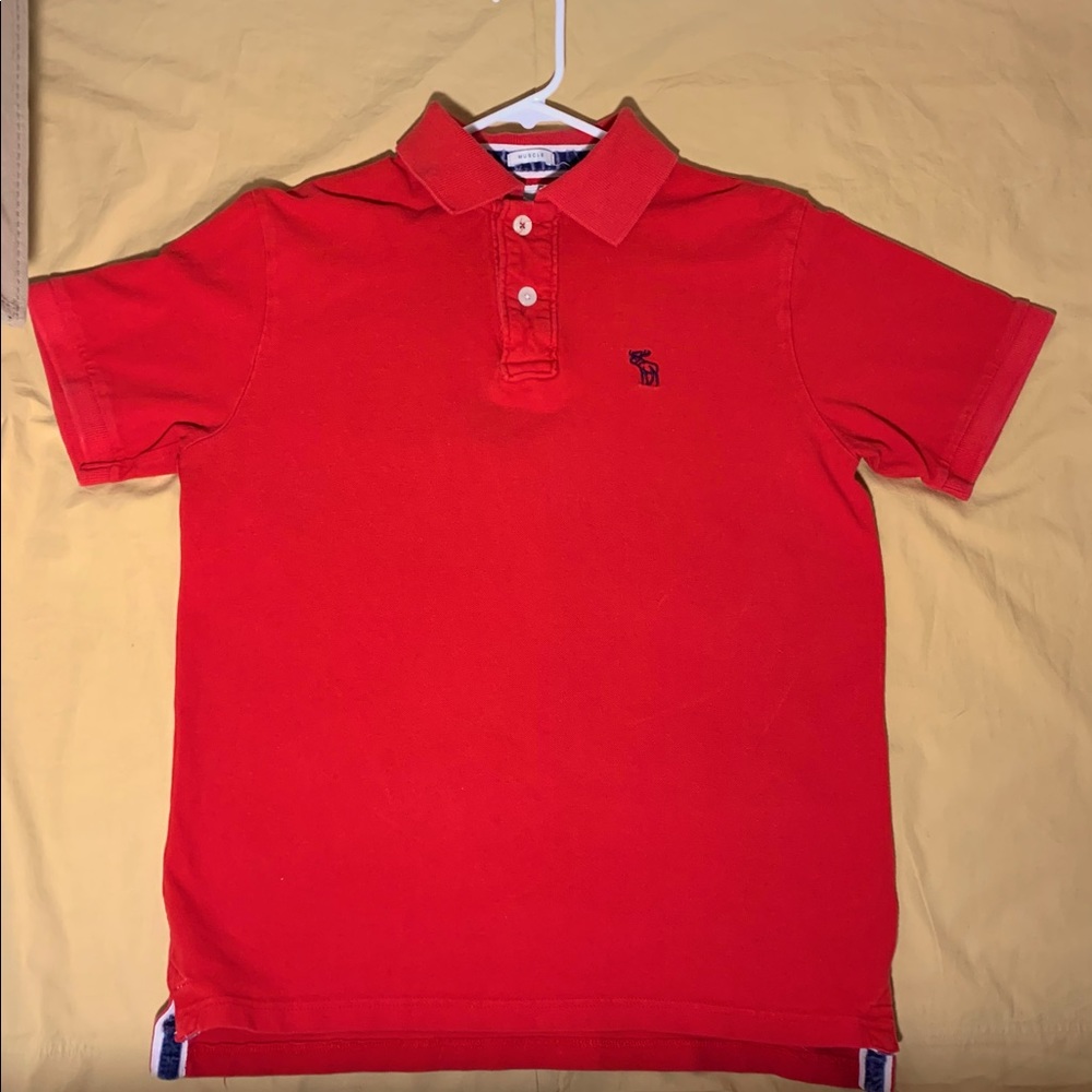 abercrombie and fitch Red Polo size XL